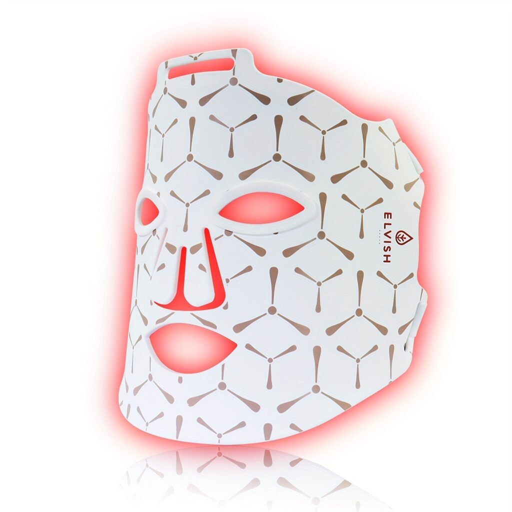 LED facial mask for skincare treatment